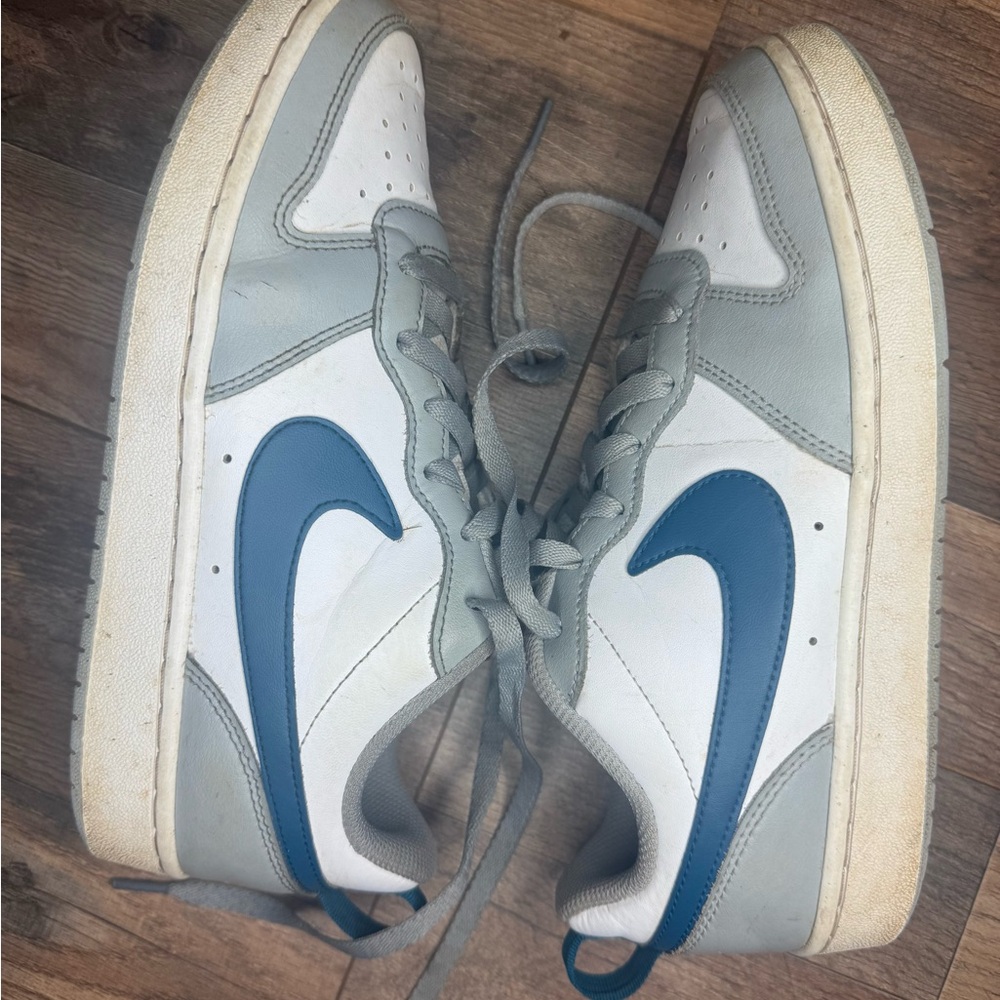 Nike Gray and White Sneakers